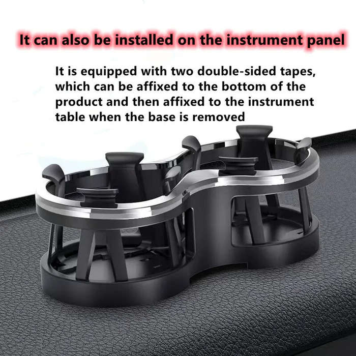 Car Cup Holder One Drag Two Drink Beverage Holder Car Drink Bottle Cup Holder Water Bottle Mount Sta
