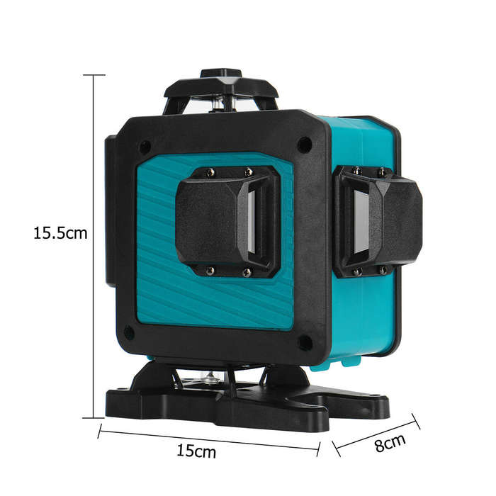 16 Line Laser Level Green Light 360 Self Leveling Cross Horizontal Vertical