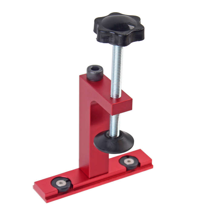 Black - Aluminum Alloy T-Track Hold Down Clamp for 30mm/45mm T-slot Track Woodworking Band Saw Table