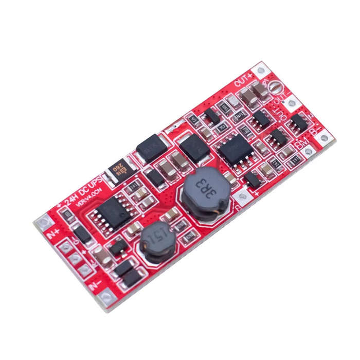 Red - DC 12V/15V 24W 1A UPS Power Supply Module Uninterruptible Power Control Board Charging Step Up