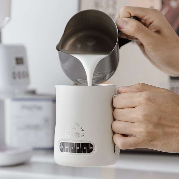 600ml - Bincoo 400ML/600ML Espresso Cup for Latte Art With Temperature Display Stainless Steel Latte