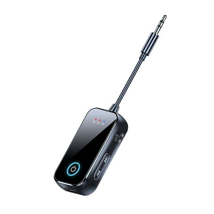 Black - Wireless Bluetooth 5.4 Audio Adapter HiFi Stereo for TV PC Car with Built-In Microphone