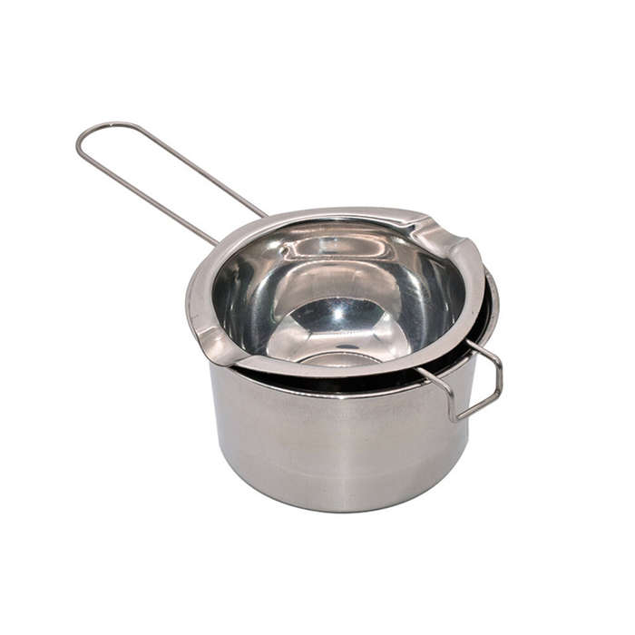 #A - 304 Stainless Steel Double Boiler Set Heat-Resistant Chocolate Cheese Melting Pot Baking Tool K