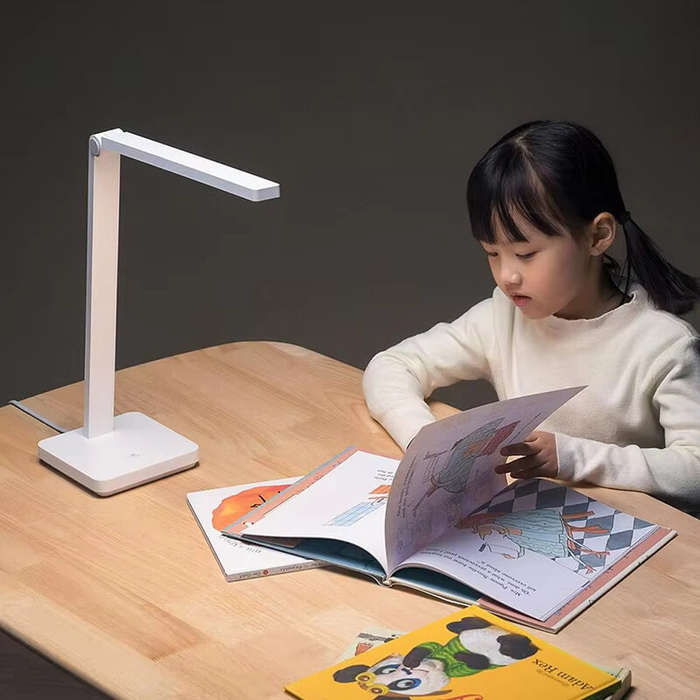 White - XIAOMI Mijia Desk Lamp Lite Dimming LED Smart Table Lamp Multi-angle 3 Level Brightness Eye