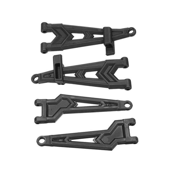 Front - 4PCS HBX 2996A 1/10 RC Car Parts Suspension Upper Lower Arm Left Right Front/Rear Vehicles M