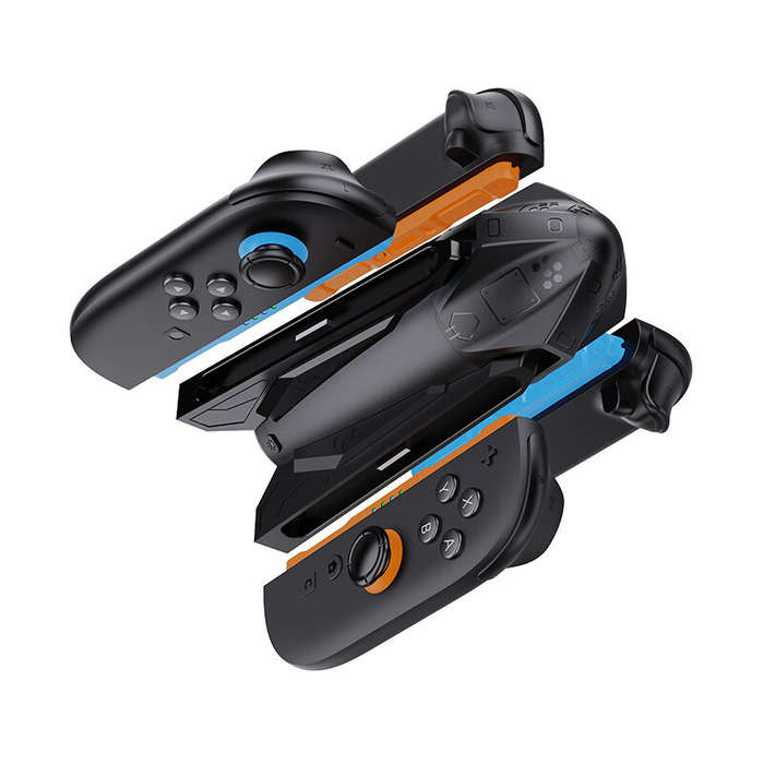 Black - HONCAM Switch2 Joy-Con Small Handle Four-Charger Stand NS2 Left and Right Handles Rocket Cha