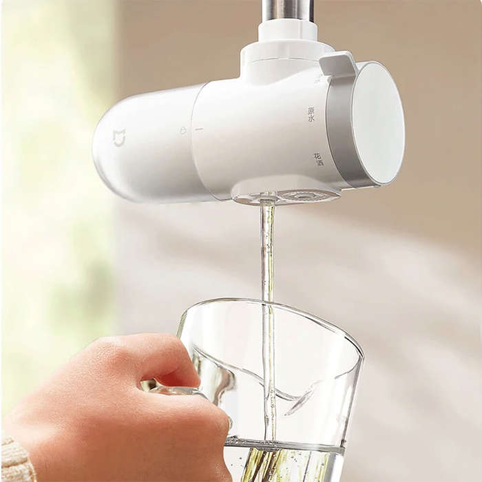 White - Xiaomi Mijia Faucet Water Purifier 2 Home Kitchen Faucet Visible Water Filter Activated Carb