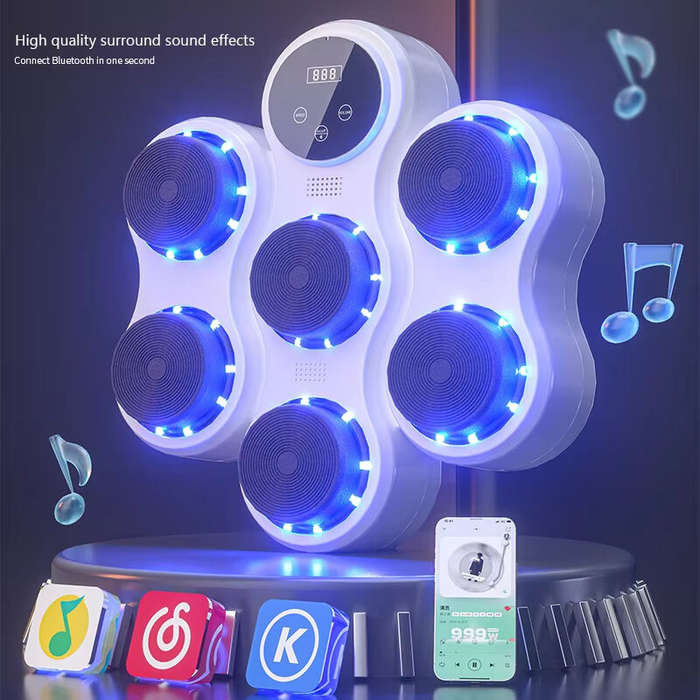 White - KALOAD Smart bluetooth Music Boxing Machine 9 Speed Adjustment Free Installment Muay Thai Tr