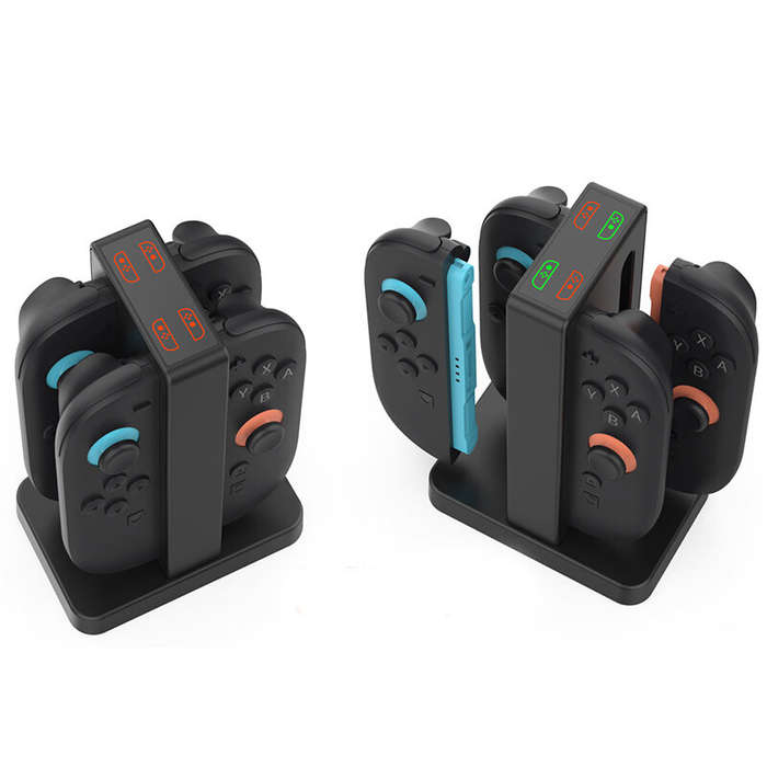 Black - DOBE TNS-3192B Switch2 Left and Right Handle Charging Dock Small Four Controller Magnetic Ch