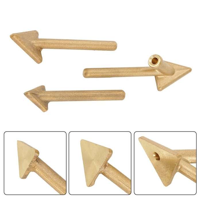 3Pcs - Reliable Copper Soldering Tips Set Functional Smoothing Head for 80W Plastic Fixing High Heat