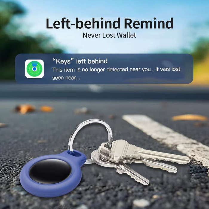 Black - Anti-lose Tracker for iOS Airtag Replacement via Find My Bluetooth GPS Tracker for Luggage i