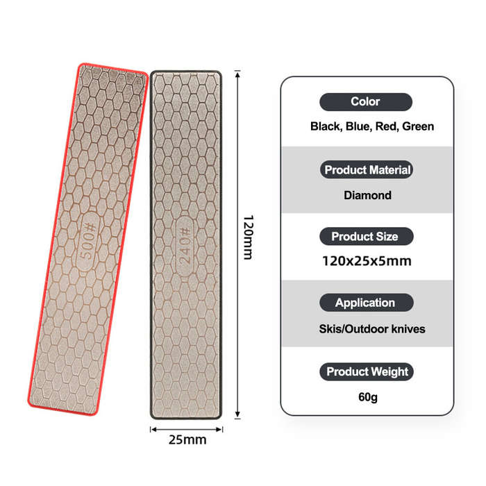 240# - DMD Diamond Knife Sharpening Stone Sharpener 240/360/500/1000 Grit Professional Whetstone for