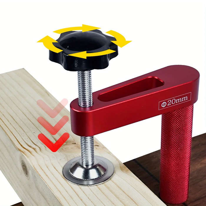 20mm - 2 Packs JIGHOLE 19mm/20mm Bench Dog Hold Down Clamps MFT Table Workbench Hole Clamps for Wood