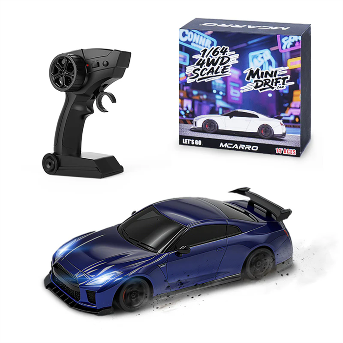 White - MCARRO MC061 RTR 1/64 2.4G 4WD Mini Drift RC Car Sports LED Light High Speed On-Road Micro R