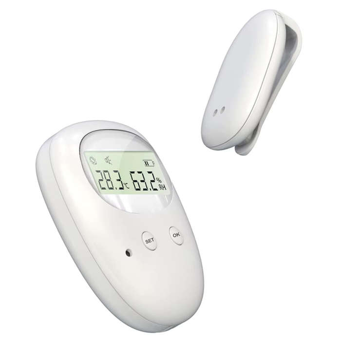 White - TXQ-01 Wireless Bedwetting Alarm Pee Alarm with Receiver 10-20M Range Vibration Reminding fo