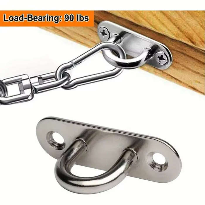 10pcs - Marine Grade Stainless Steel Oval Eye Plate 304 Anti Corrosion Fastening Kit for Shade Sail