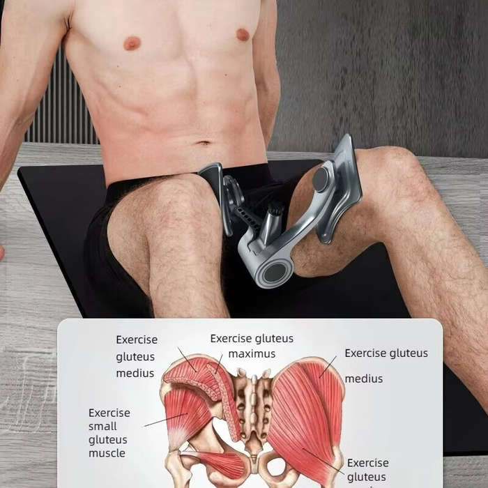 Grey - KALOAD Kegel Exercise Home Fitness Equipment Adjustable Pelvic Muscle Trainer Floor Exerciser