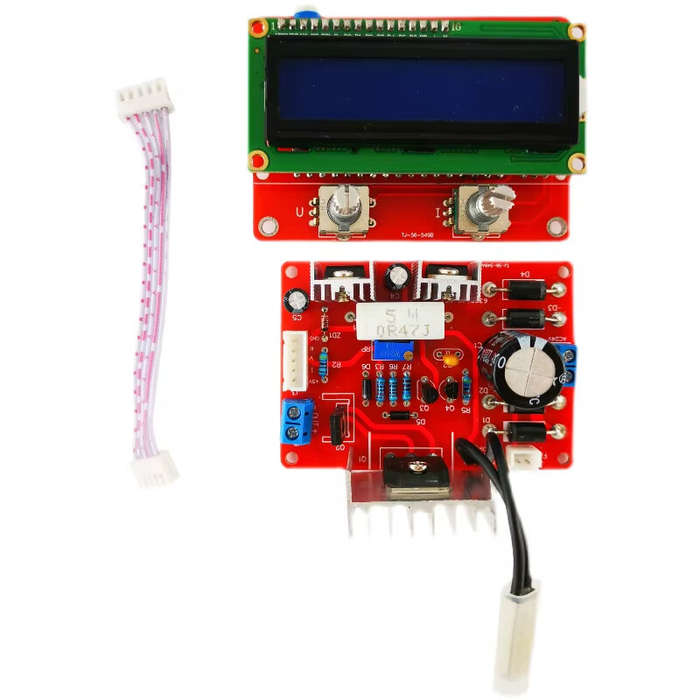DIY Kit - DIY 0-28V Adjustable DC Power Supply Kit Short Circuit Protection LCD Display Current Limi