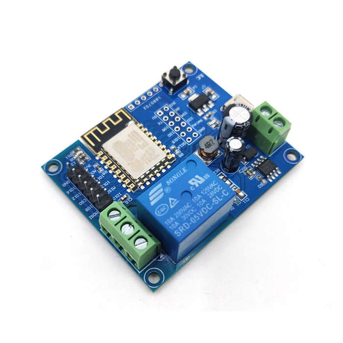 Board Only - DC5-80V Power Supply ESP8266 WiFi Single Channel Relay Module ESP-12F Development Board