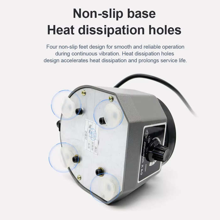 220V EU Plug - Dental Vibrating Plate Vibrating Table High Power Dental Vibrator 4" Small Size Round