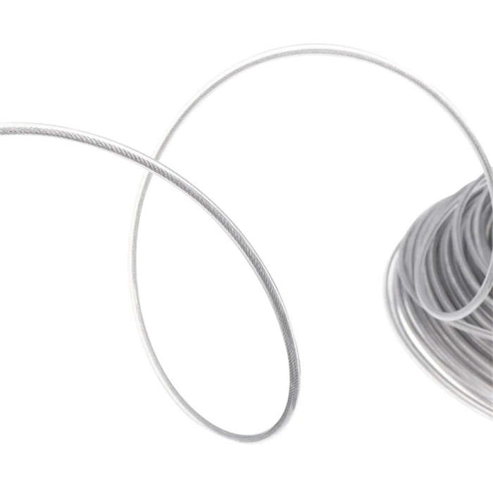 2.4mm - 1PCS 15M Steel Wire Nylon Grass Trimmer Line Round Roll Replacement for Efficient Eco-Friend