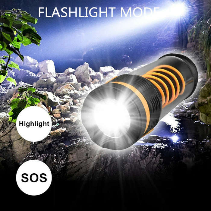 Type A - High Power LED Flashlights Versatile Camping Atmosphere Light USB Rechargeable Tent Lamp Ou