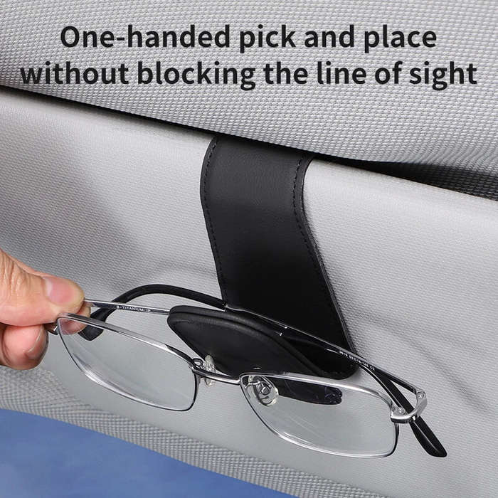 Red - Car Sunglasses Clip Sun Visor Clip Multi-functional Sunglasses Holder Portable Sunglasses Clip