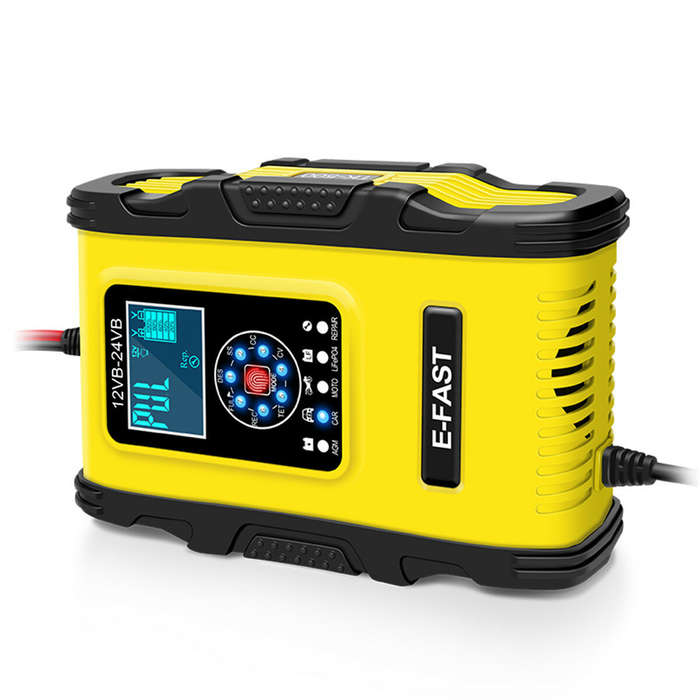 AU Plug - 12/24V 12A/6A 7-Stage Pulse Repair LCD Battery Charger For Car Motorcycle Lead Acid Batter