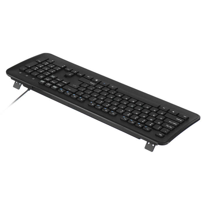 AIGO WQ640 Wired Keyboard & Mouse Set 104 Keys Office Optical Keyboard 2400DPI Ergonomic Mouse Kit f