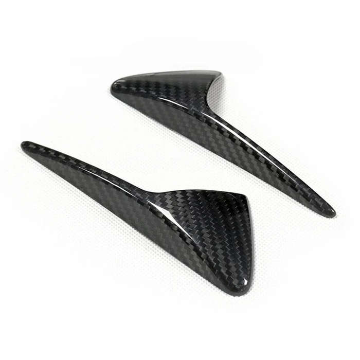 Matte Carbon Fiber Look - Car Side Camera Protection Cover Fender Trim Side Fender Camera Cover For