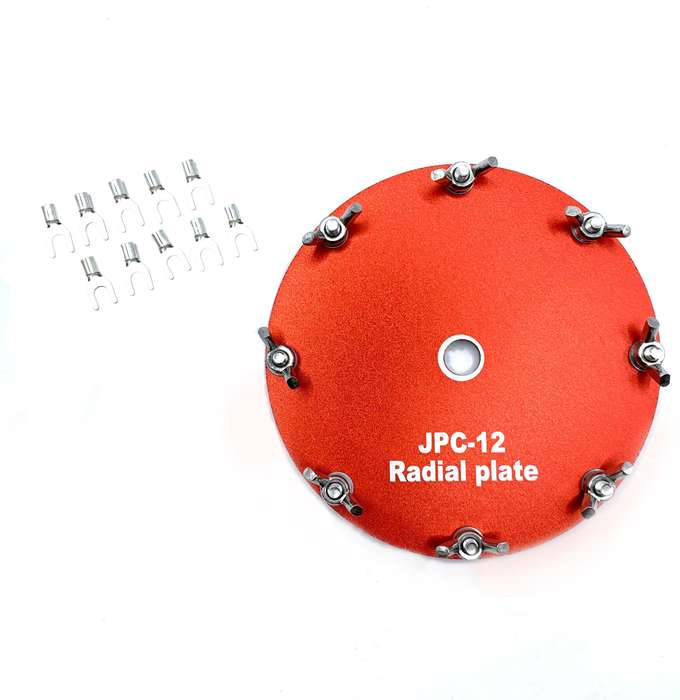 Red - Dedicated Ground Network Disk Aluminum Grounding Disk for PAC-12 JPC-12 Portable Shortwave Ant