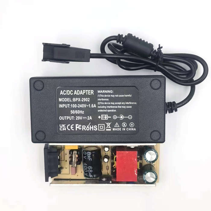 UK Plug - 29V2A Power Adapter with Versatile AC Specifications Universal Use with Multiple Plug Opti