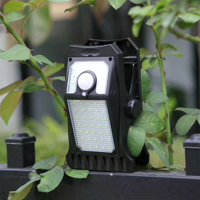 Warm Light - IPRee Multifunctional Solar Clip Light Outdoor Portable Waterproof Sensor Lamp Courtyar