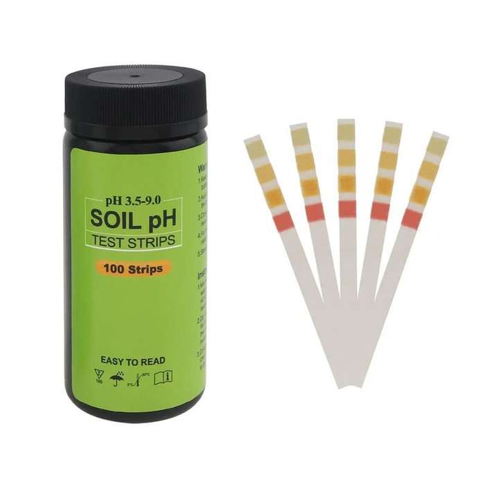 #A - Garden Soil pH Test Kit 100 Strips 3.5-9.0 pH Range Accurate Soil Testing Indoor Outdoor Easy L