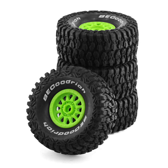 White B - 4Pcs 135mm 1/7/8 Desert Short Course Truck Tire 17mm Wheel Hex for ARRMA Mojave UDR Yikong
