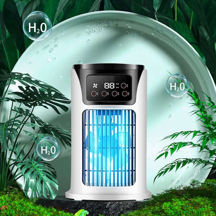 White - Super Cool Water Air Conditioner Fan Air Cooler Fan Water Cooling Fan Air Conditioning Room