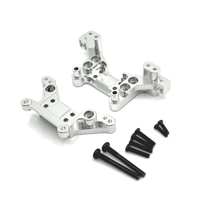 Red - Metal Upgraded Front Rear Shock Tower for MJX 1/16 16207 16208 16209 16210 H16 Remote Control