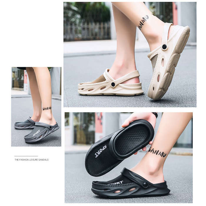 44-45 Yard EU - Cool Sport Sandals Men Soft Summer Outdoor Slippers Quick Drying Water Shoes for Hik