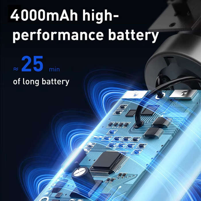 Black - Baseus A0Pro Cordless Handheld Car Vacuum Cleaner Portable 30W High Power 45000rpm Suction T