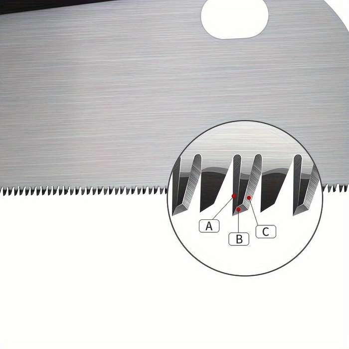 A - Pull Saw 6-Inch SK5 Steel Single-Edge 17 TPI Flexible Blade for Precise Cross Length Cuts Woodwo
