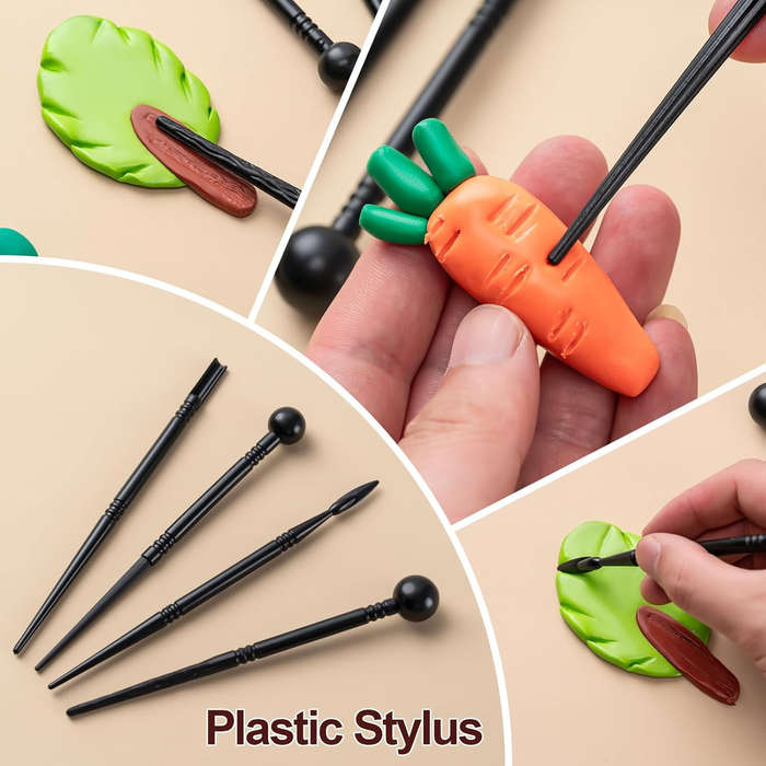27pcs - 27pcs Clay Tools Kit Pottery Tools High Quality Wood and Stainless Steel Sculpting Kit Multi