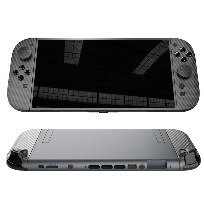 Full Kit - GP-370 Switch2 Game Console Protection Set Silicone Joystick Cap+Dust Plug+Left and Right