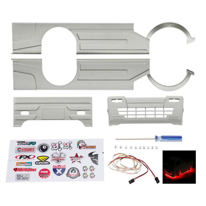 Silver - WPL D12 D14 Remote Control Car Upgrade Accessories Low-lying Large Surround Guard Plate RC