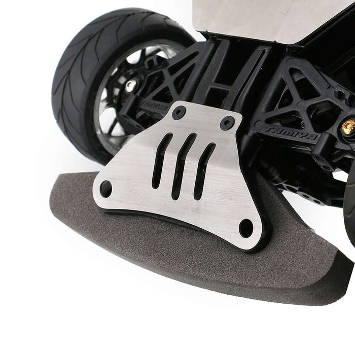 Silver - 304 Stainless Steel Chassis Front And Rear Guards Scratch-Resistant And Anti-Scratch Plates