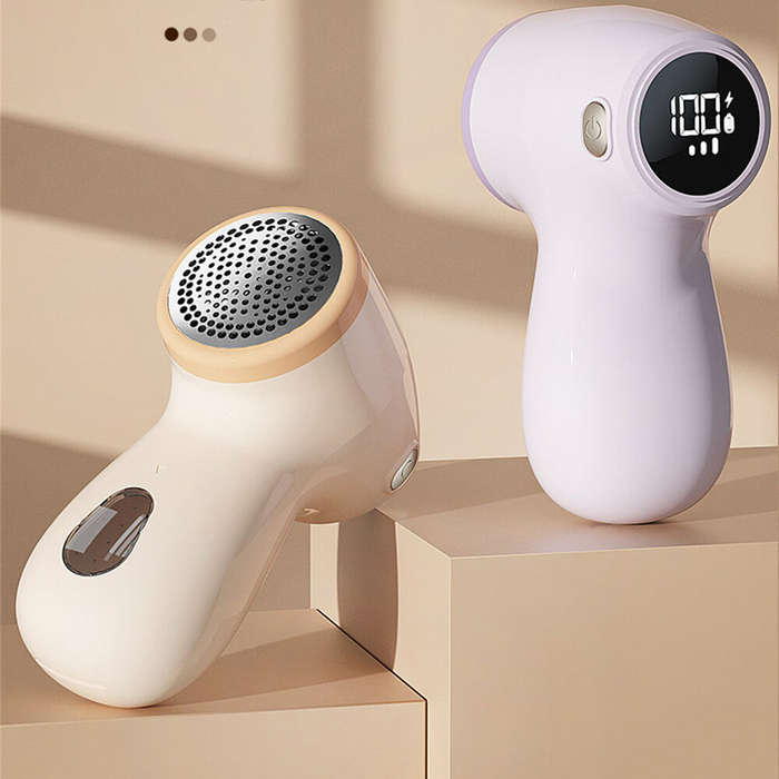 Purple - Tevorex USB Rechargeable Electric Lint Remover With Intelligent Digital Display,Clothes Sha