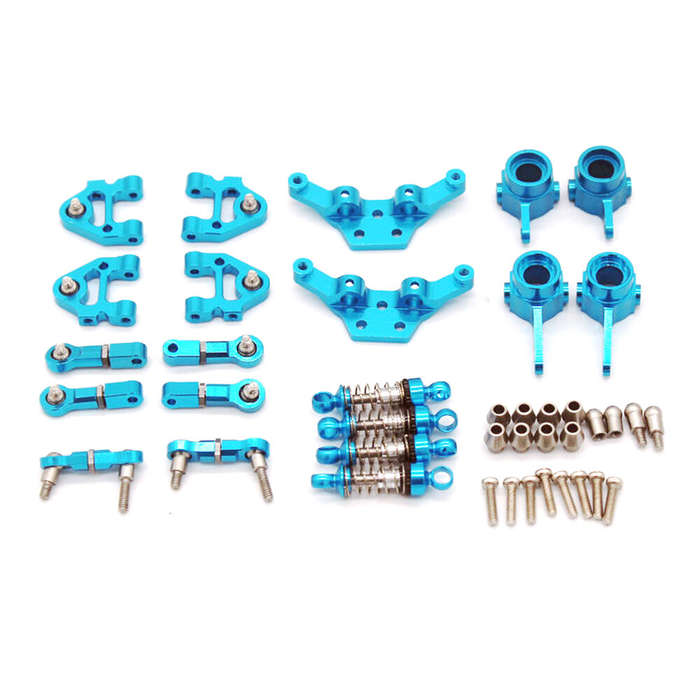 Red - Upgraded Full Metal Parts Set for Wltoys 284161 284010 284131 K969 K989 K979 1/28 RC Car Vehic