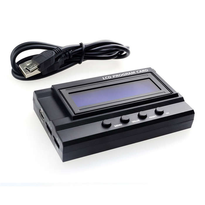 Black - Surpass Hobby LCD Program Card for Rocket 160A V2 Brushless Drift Racing ESC Speed Controlle