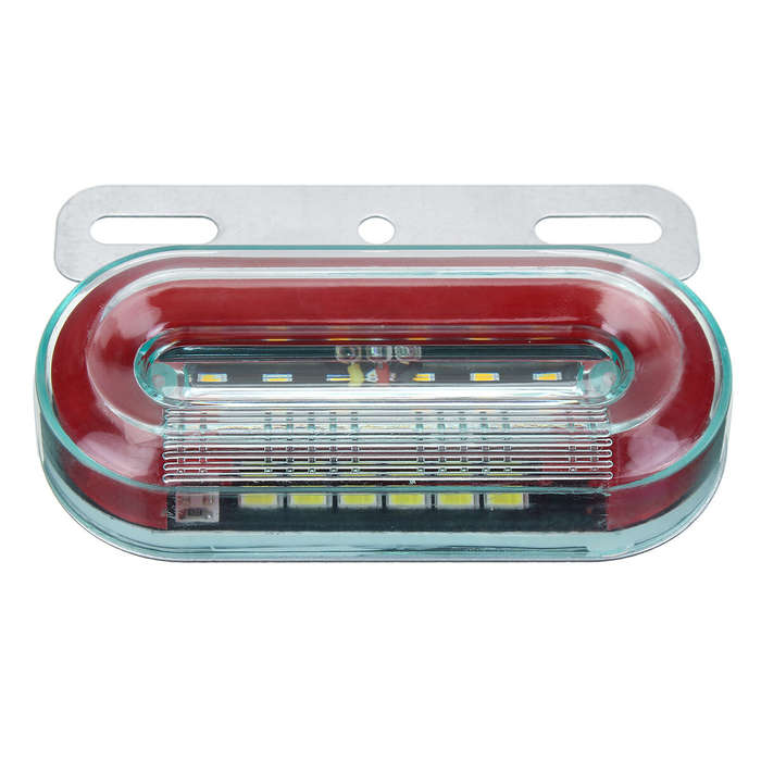 Amber - 1PC 12LED 12V Flowing LED Side Marker Signal Light Indicator For Truck Trailers