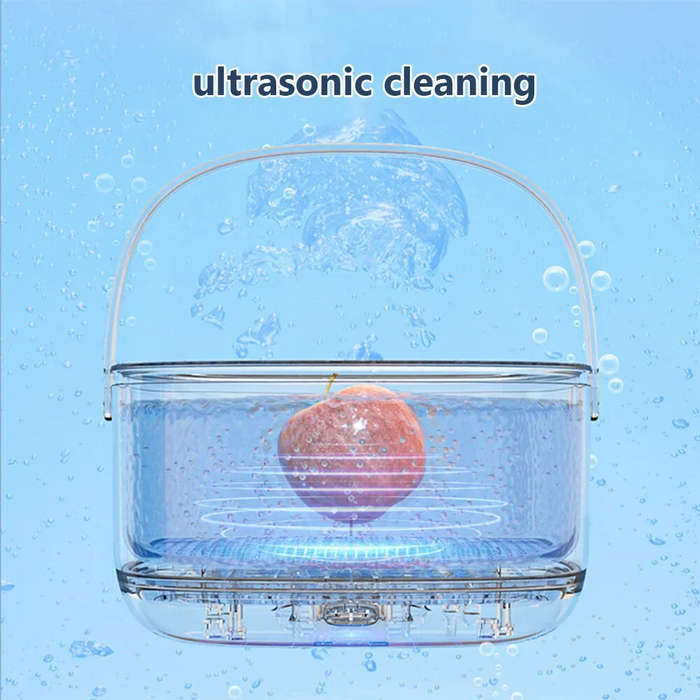 White - Multifunctional Ultrasonic Vegetable Cleaning Machine Household Food Removal Pesticide Resid