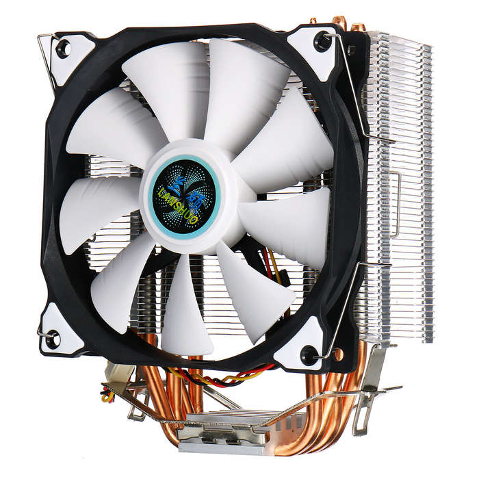 SNOWMAN CPU Cooler Master 4 Pure Copper Heat-Pipes Freeze Tower Cooling System CPU Cooling Fan with